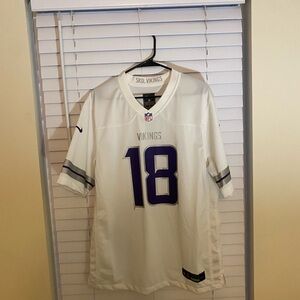 Nike White and Purple Jersey